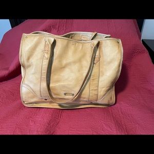 Frye Yellow leather tote